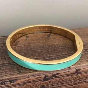Kate Spade Teal & Gold Bangle Bracelet